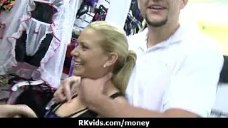 Sexy wild chick gets paid to fuck 4