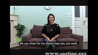 Casting Hot Italian Babe in interview