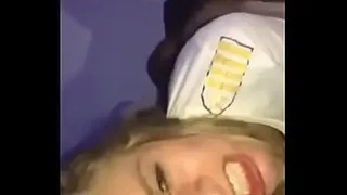 Blonde Bitch in a threesome with buddies