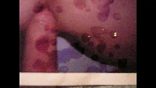 Cumming on her ass