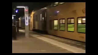 homemade movie at a station