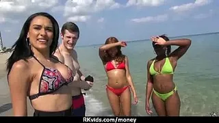 Cute Teen Sucked and fucked for cash 8