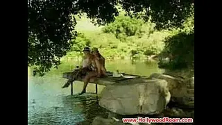 fishing trip turns into an outdoor gangbang