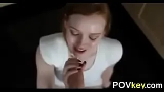 Redhead Real Estate Agent Sucking Cock