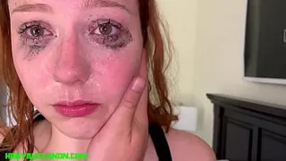 Redhead Teen Arietta Adams Sloppy Face Fuck & Cum in Mouth