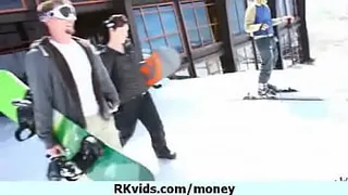 Desperate teen naked in public and fucks to pay rent 29