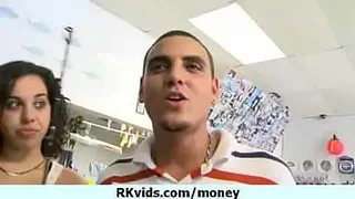 Desperate teen naked in public and fucks to pay rent 15