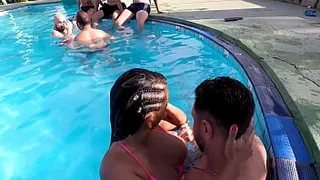 The bitching went wild and I enjoyed it. I had a gangbang with 7 men.
