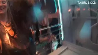 Exhibitionist wife creampie accident