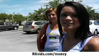 Desperate teen naked in public and fucks to pay rent 11