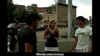 Desperate teen naked in public and fucks to pay rent 29