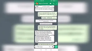 Conversation with my ex - boyfriend on WhatsApp and we ended up fucking