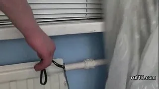 Teenie fucked in hard bondage