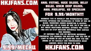 Fisting, prolapse, gapping, bellibulge, deep insertions, huge insertions - HKJFANS.COM