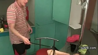 teen with nice butt gets her ass rammed really hard