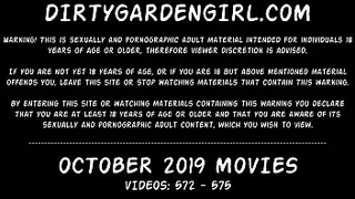 Dirtygardengirl OCTOBER 2019 NEWS: fisting prolapse giant toys extreme
