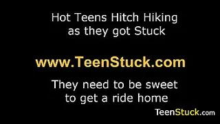 teen takes it from behind in car