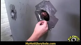 Hottie sucks and fucks black cock for cusmhot at gloryhole 16