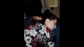 He jerks it off with his foot and then he fucks her