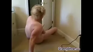 Kinky Granny a. Her Tits And Masturbates