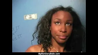 Interracial - White Lady Confesses Her Sins at Gloryhole 2