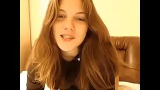 My beautiful girlfriend touches and masturbates for me