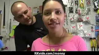 Sexy wild chick gets paid to fuck 1