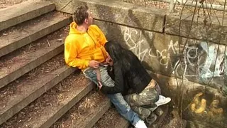 Beauty plays with penis