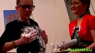Classy Babes making a serious mess