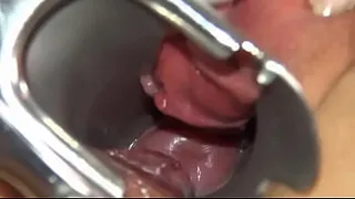 Camera deeply in her ga vagina cunt