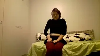 Sexy Webcam Amateur Strips and Masturbates