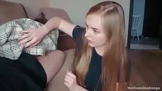 Sucking dad's dick