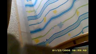 Chubby girl in the bathroom