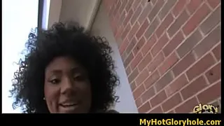 Beautiful blowjob scene with a hot ebony chick 10