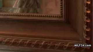 MILF got horny and had her way with his cock