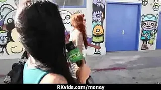 Sexy wild chick gets paid to fuck 1