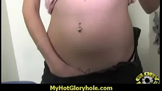 Hottie sucks and fucks black cock for cusmhot at gloryhole 27