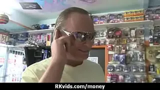 Desperate teen naked in public and fucks to pay rent 8