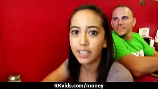 Desperate teen naked in public and fucks to pay rent 2