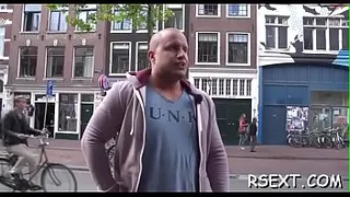 Concupiscent old guy gets it on in the amsterdam redlight district