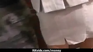Sexy wild chick gets paid to fuck 5