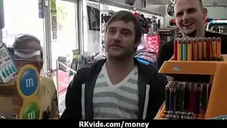 Desperate teen naked in public and fucks to pay rent 19