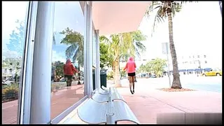 Asshole sex in public