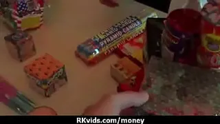 Sexy wild chick gets paid to fuck 10