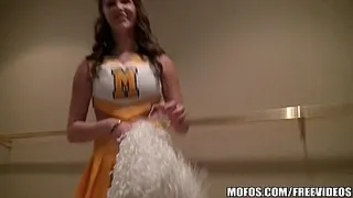 Mofos -Hot Cheerleader Holly shows her spirit