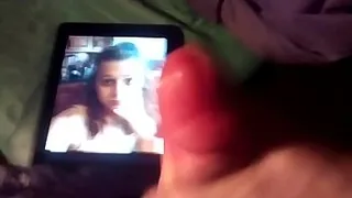 My Hot Cumshots on dat Sexy Hot Cute Blonde Chick Slutty Face