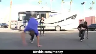 Sexy wild chick gets paid to fuck 14