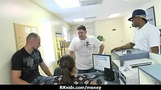 Sexy wild chick gets paid to fuck 15