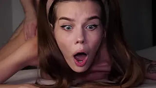 OMG, MY ASS IS TOO TIGHT! Cute 18 Yo Teen STRUGGLES During Painful Anal Fuck - Alina Foxxx