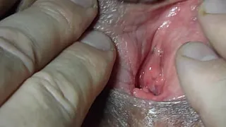 Tribute cum in my gape as I cum